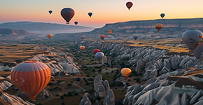 邂逅煙囪精(jīng)靈(ling)  花(huā)漾土耳其熱氣(qi)球升空缤紛10日(ri)